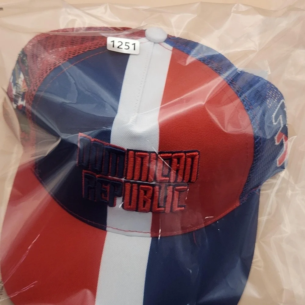 Headgear Classics Hat Cap Snap Back Youth One Size Dominican Republic Flag